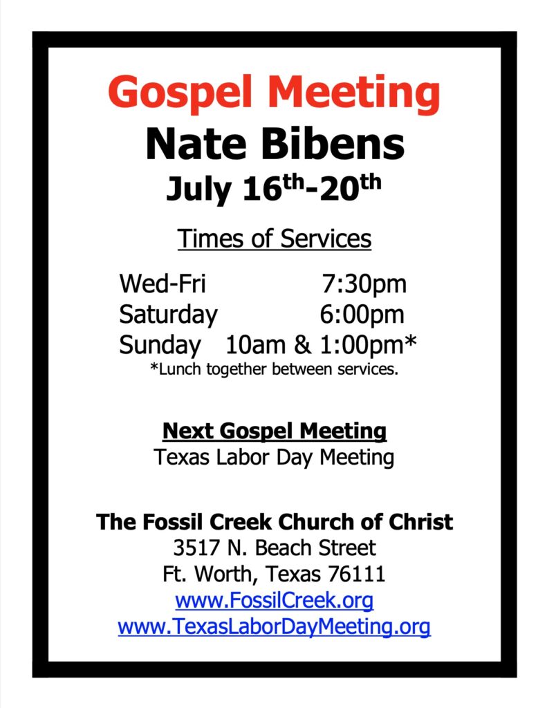 2025 July Gospel Meeting